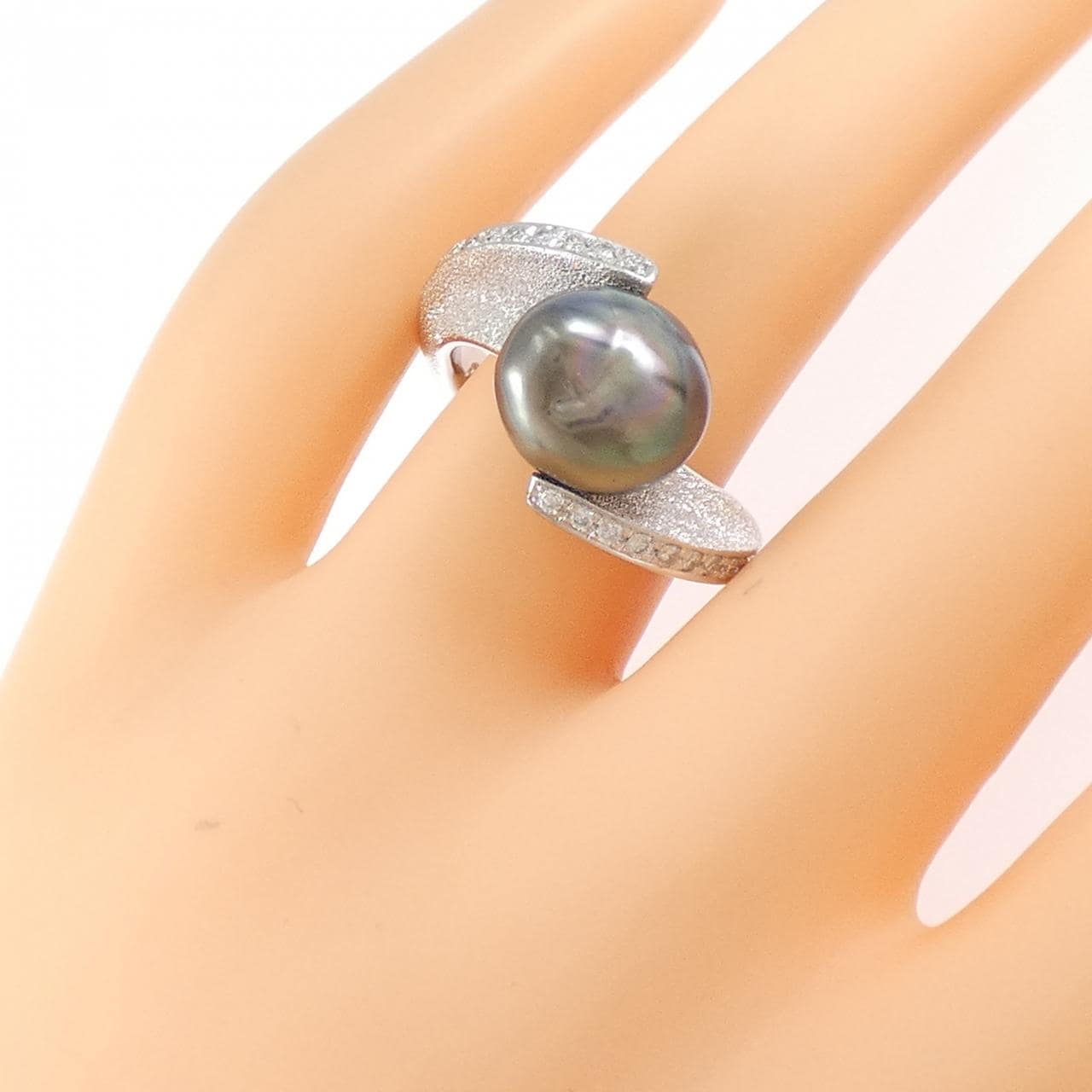 PT900 黒蝶パール リング