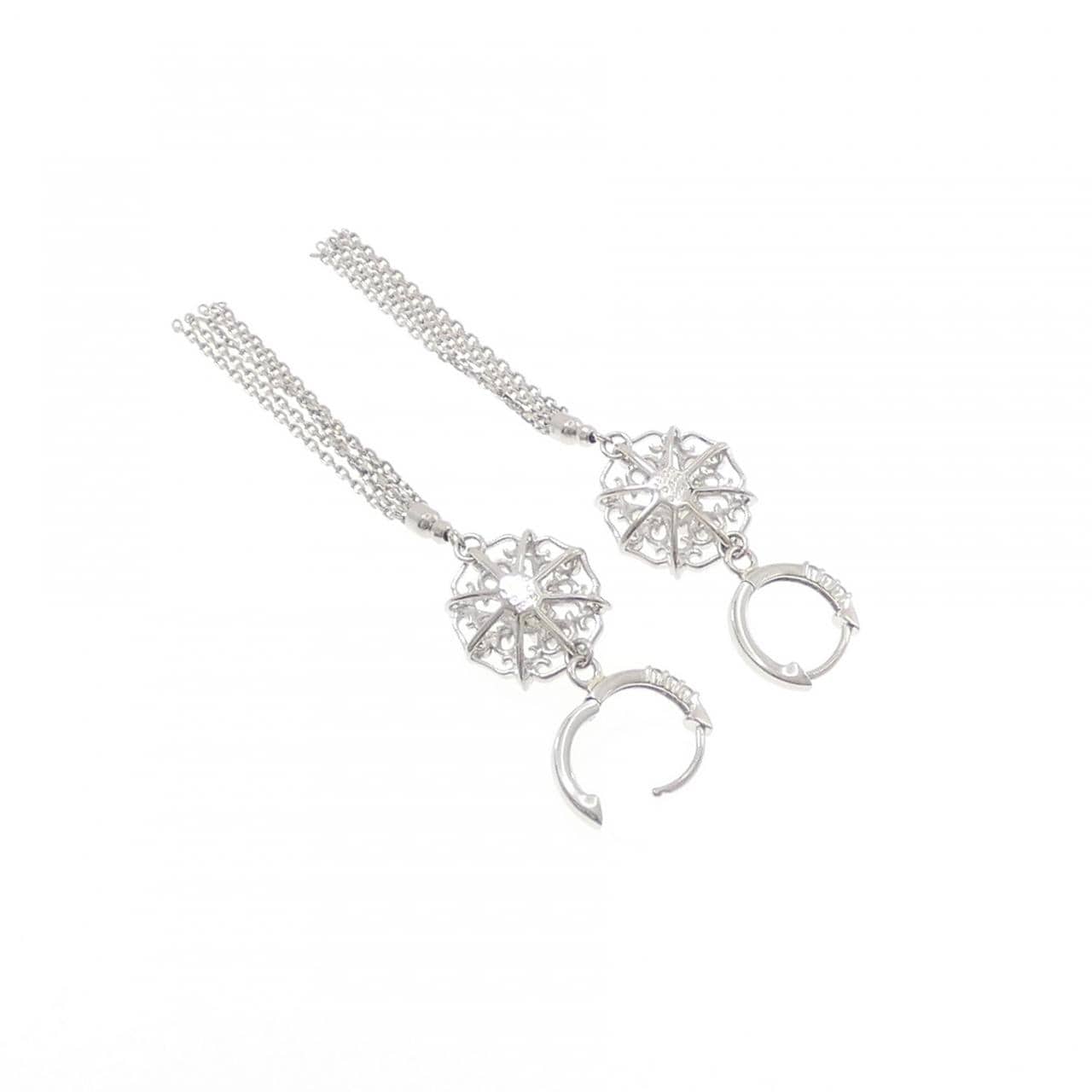 PT900 ダイヤモンド ピアス 0.42CT