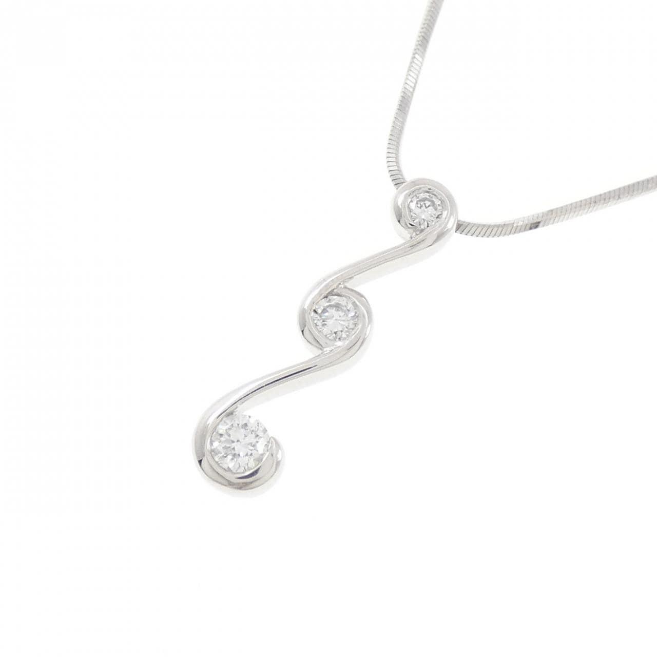 PT900/PT850 ダイヤモンド ネックレス 0.24CT