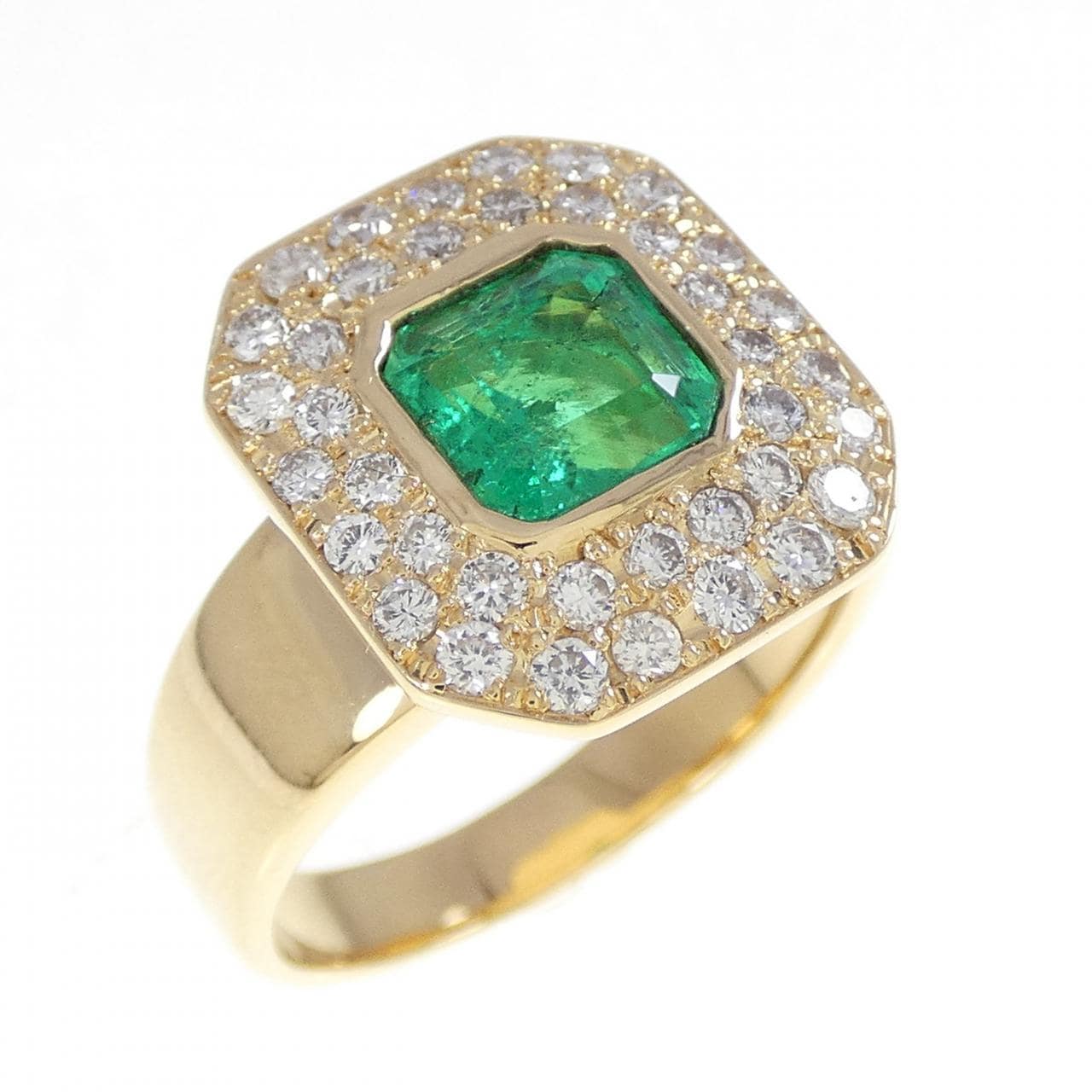 K18YG エメラルド リング 1.04CT