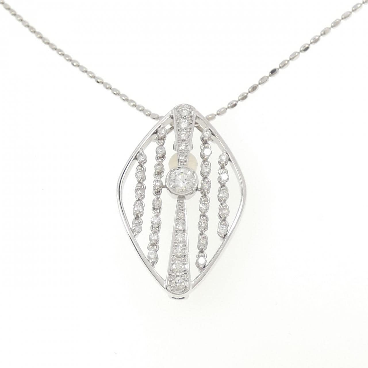 K18WG ダイヤモンド ネックレス 0.213CT