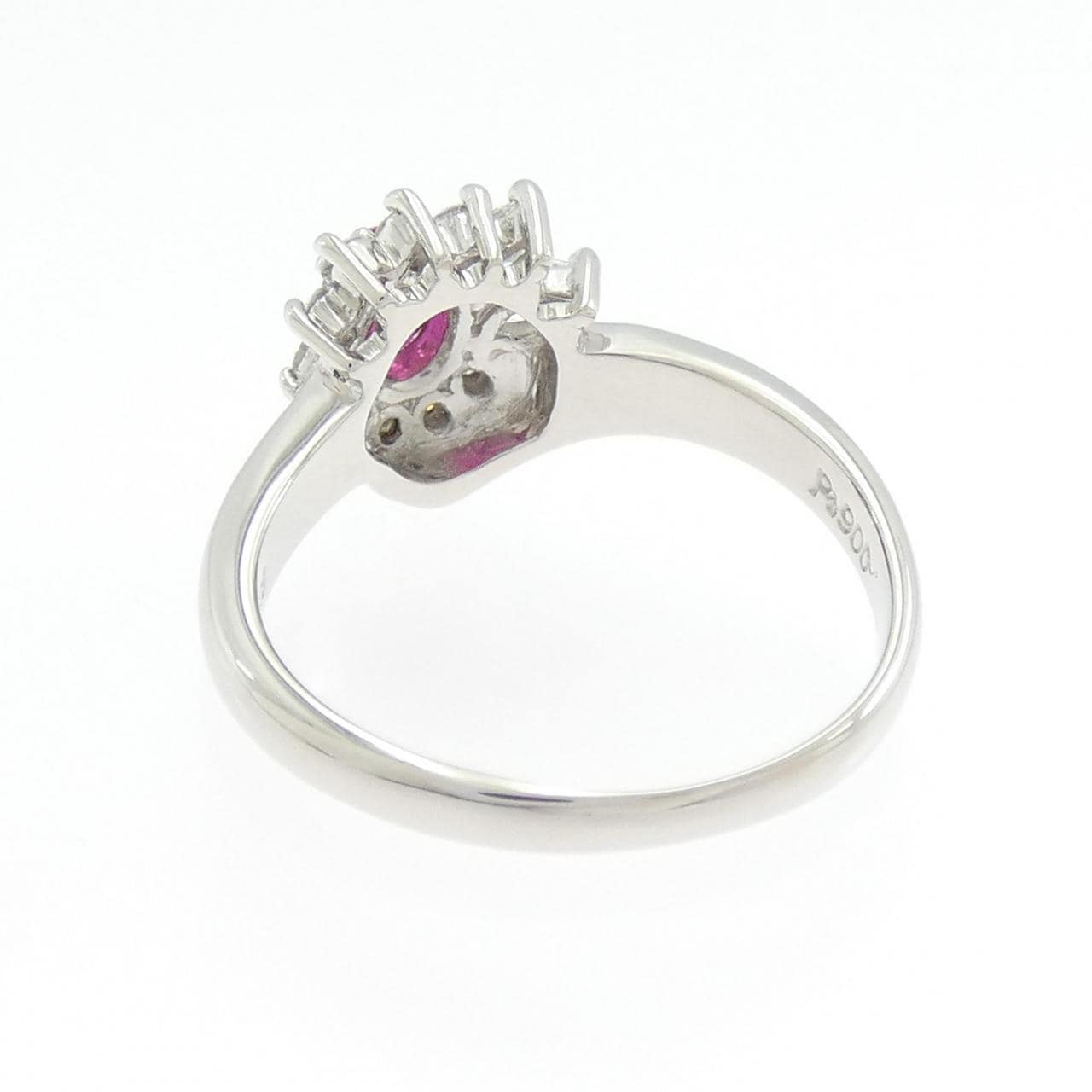 PT900 ルビー リング 0.28CT