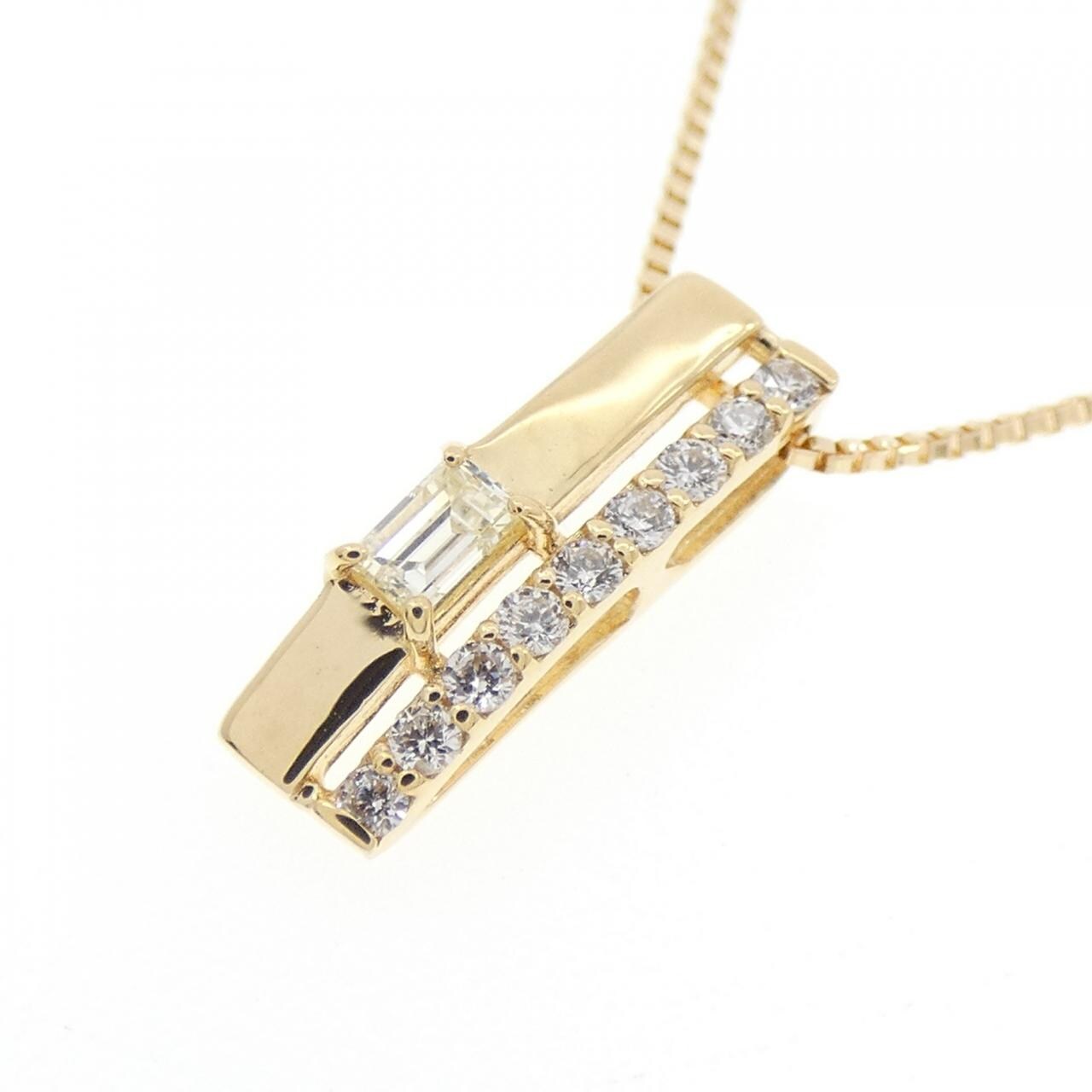 【新品】K18YG ダイヤモンド ネックレス 0.12CT