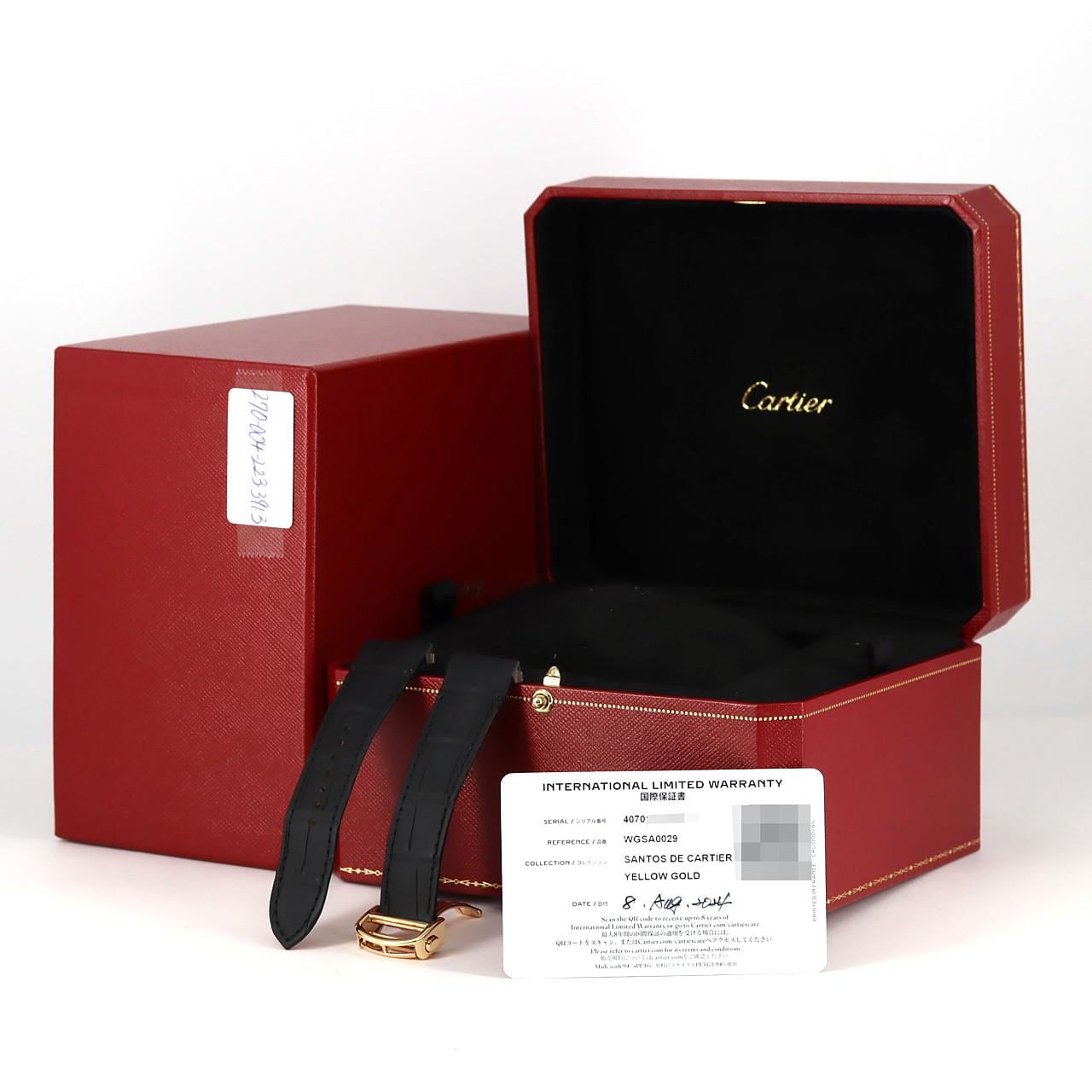 カルティエ サントスドゥカルティエLM YG WGSA0029 YG 自動巻