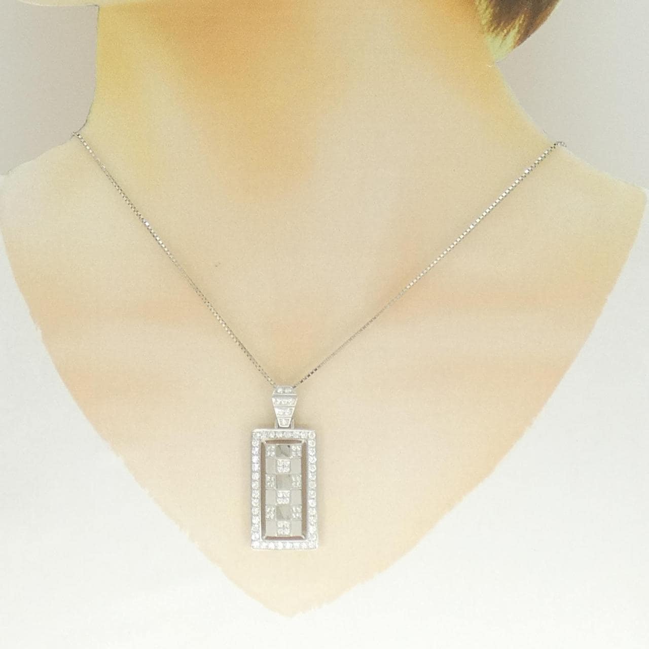PT900/PT850 ダイヤモンド ネックレス 1.34CT