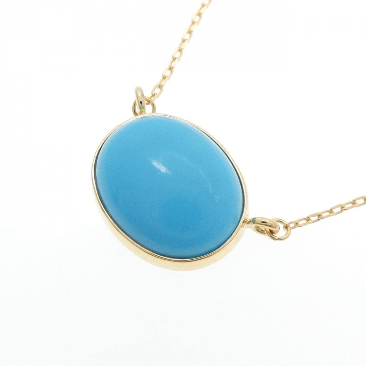K18YG ターコイズ ネックレス 1.00CT