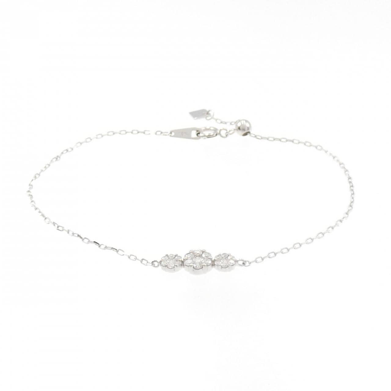 18KWG ダイヤモンド ブレスレット 0.30CT