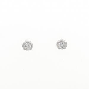 PT900 ソリティア ダイヤモンド ピアス 0.30CT