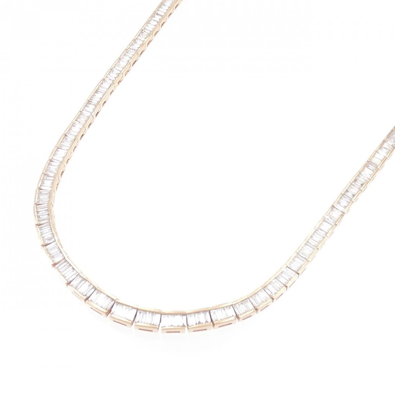 K18PG ダイヤモンド ネックレス 10.72CT