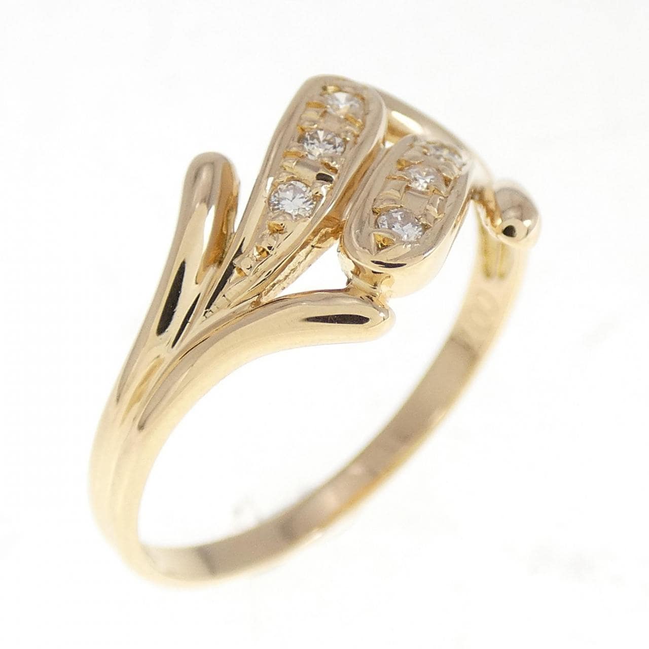 K18YG ダイヤモンド リング 0.07CT