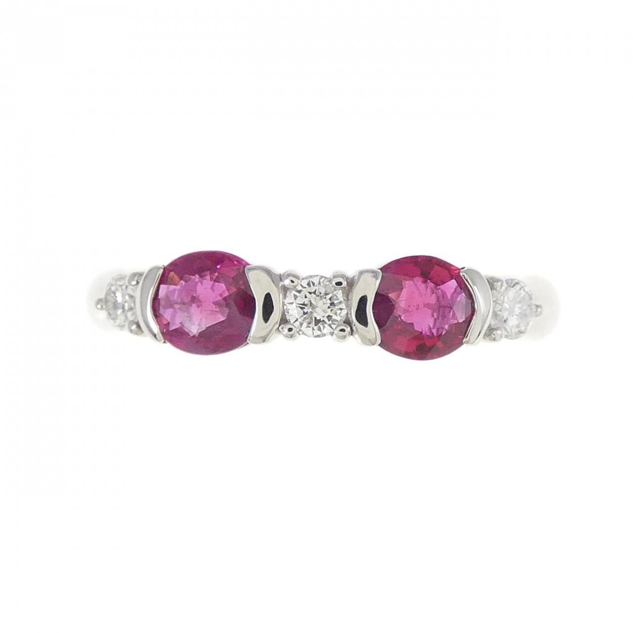 PT ルビー リング 0.75CT