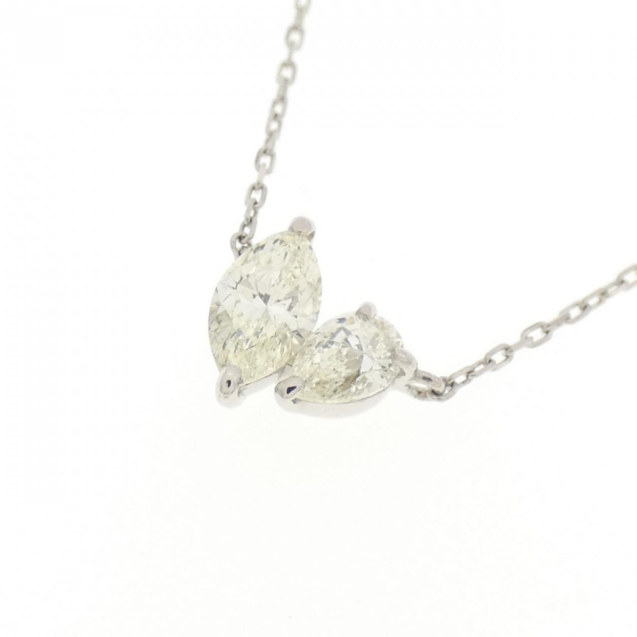 【新品】PT900/PT850 ダイヤモンド ネックレス 0.30CT