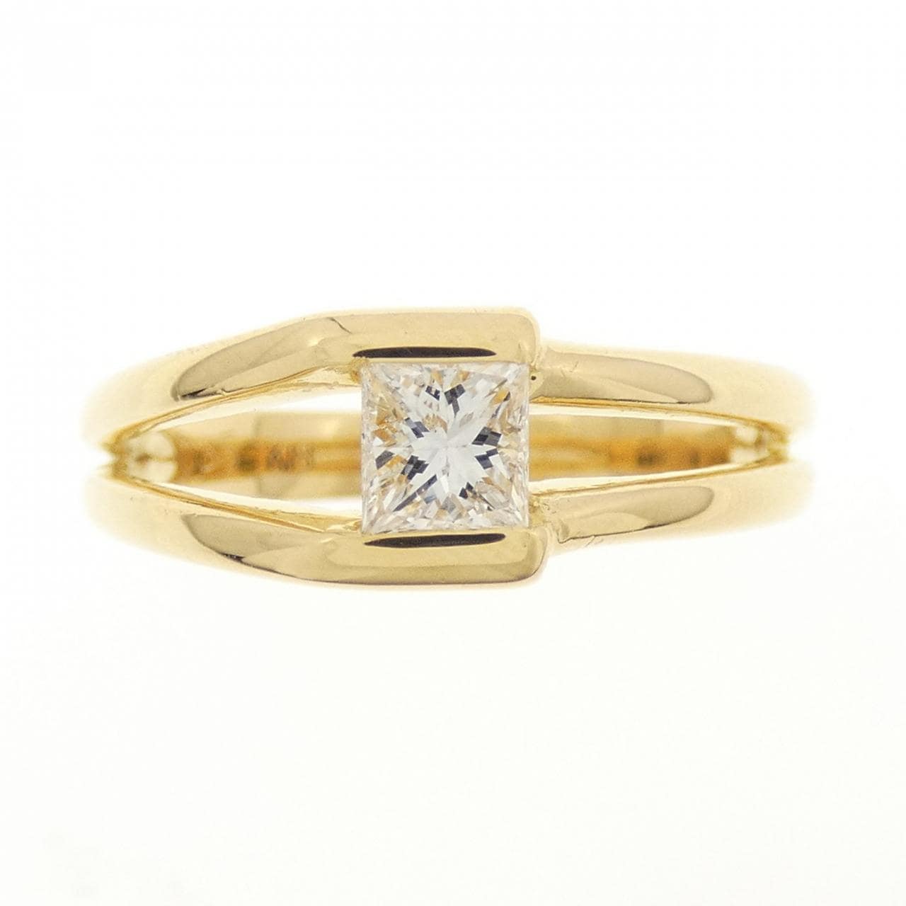 K18YG ダイヤモンド リング 0.35CT
