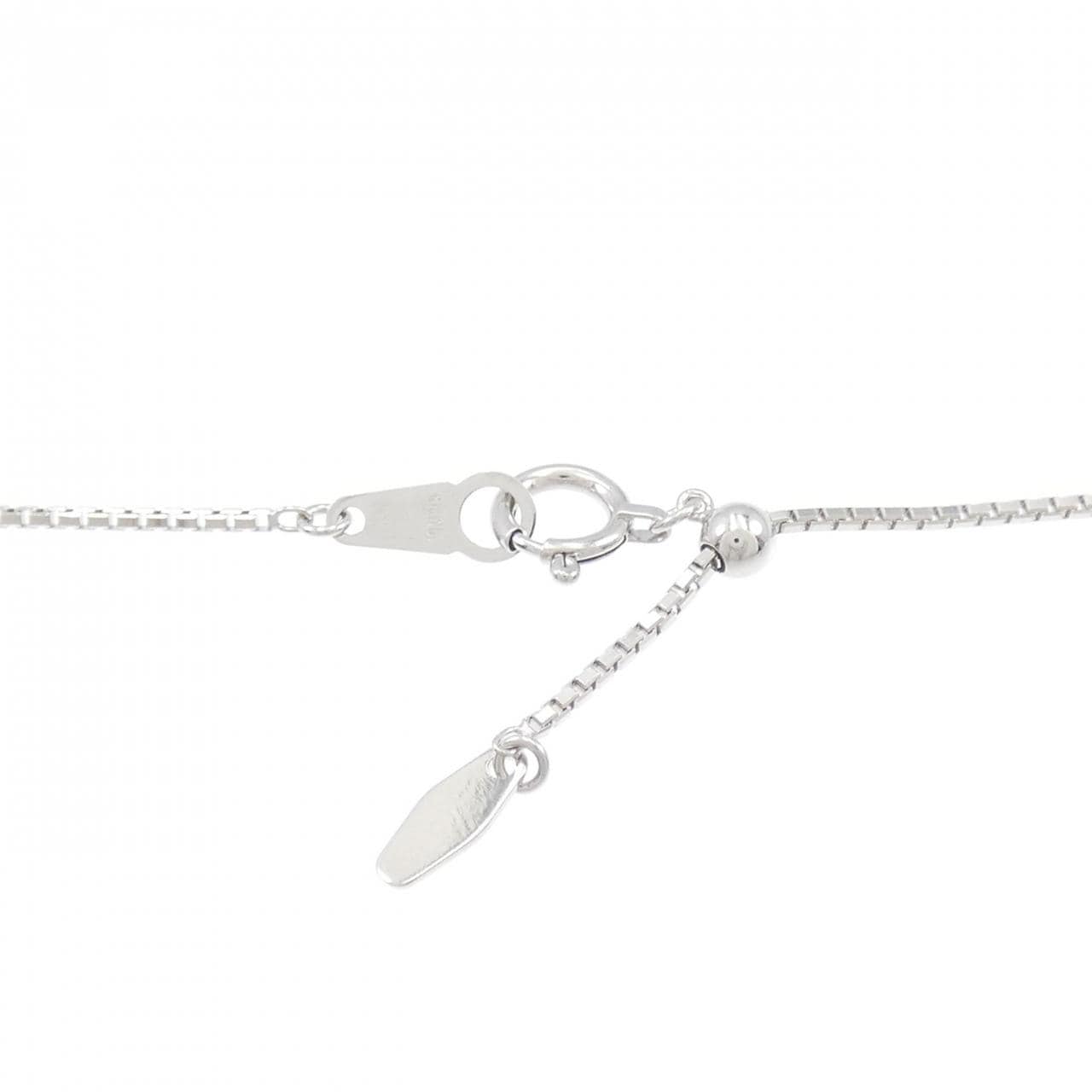K18WG パヴェ ダイヤモンド ネックレス 1.04CT