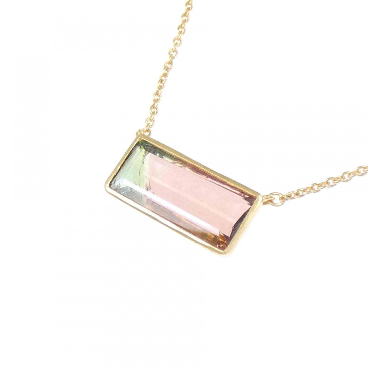 【新品】K18YG トルマリン ネックレス