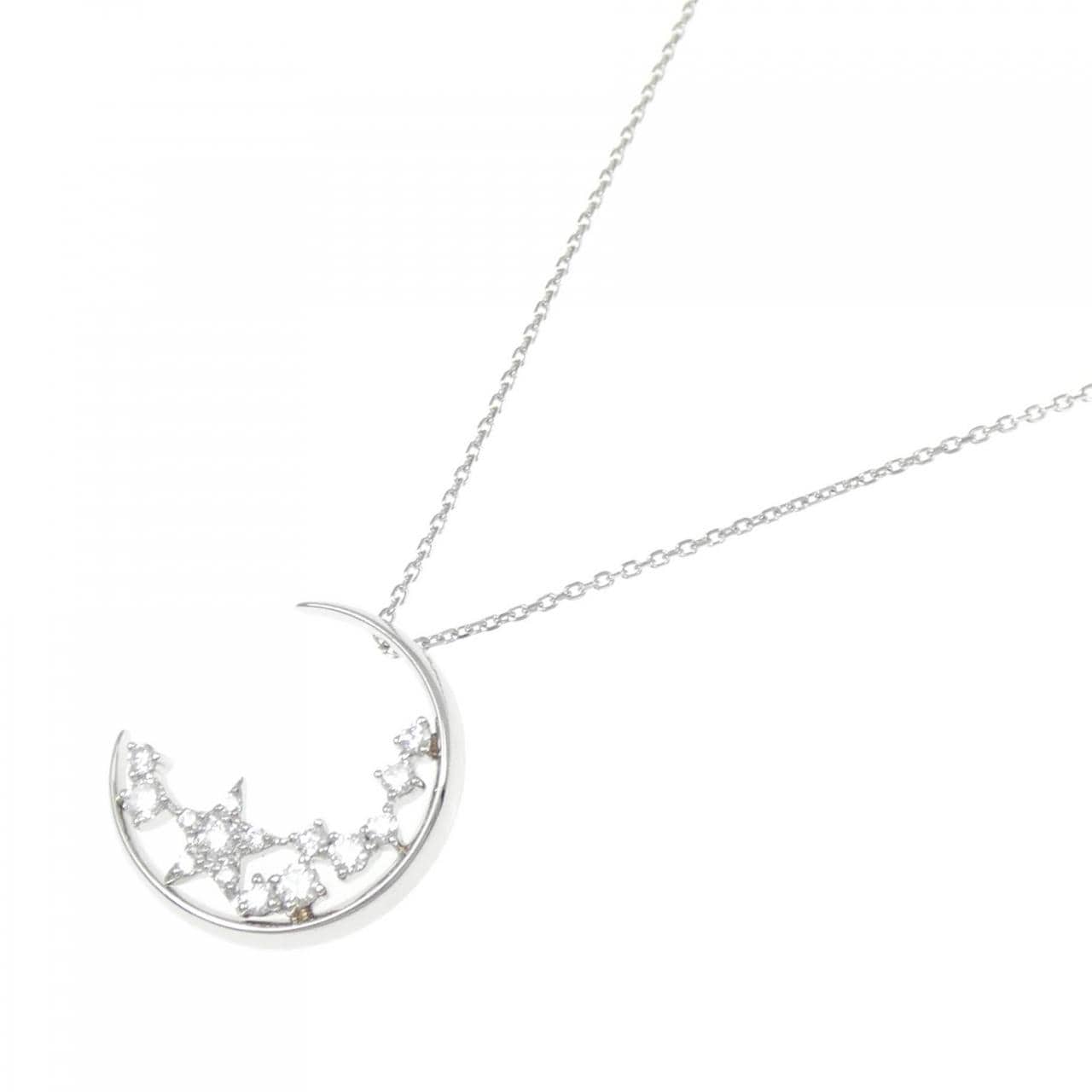 Star STAR JEWELRY月亮 x 星星鑽石項鍊 0.21 克拉