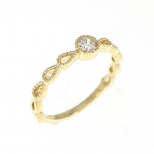 K18YG ダイヤモンド ピンキーリング 0.07CT