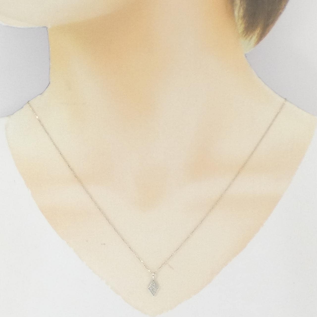 K10WG/K10YG ダイヤモンド ネックレス 0.08CT