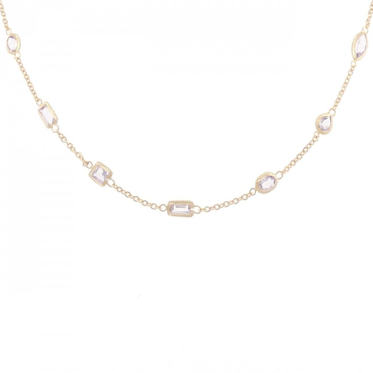 K18PG アメジスト ネックレス 5.37CT