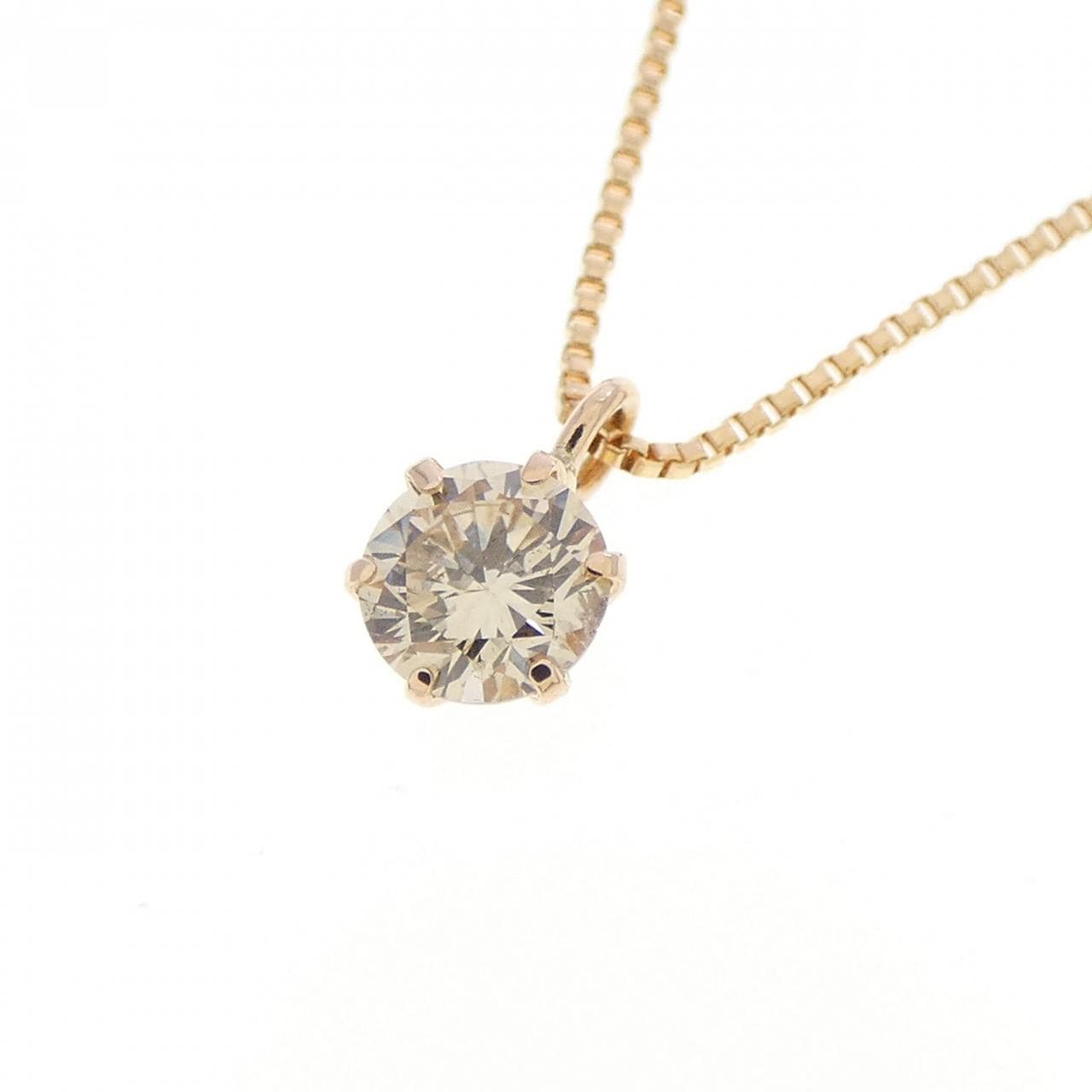 K18PG ダイヤモンド ネックレス 0.20CT