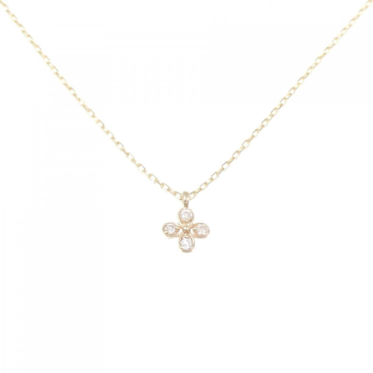 ノジェス フラワー ダイヤモンド ネックレス 0.03CT
