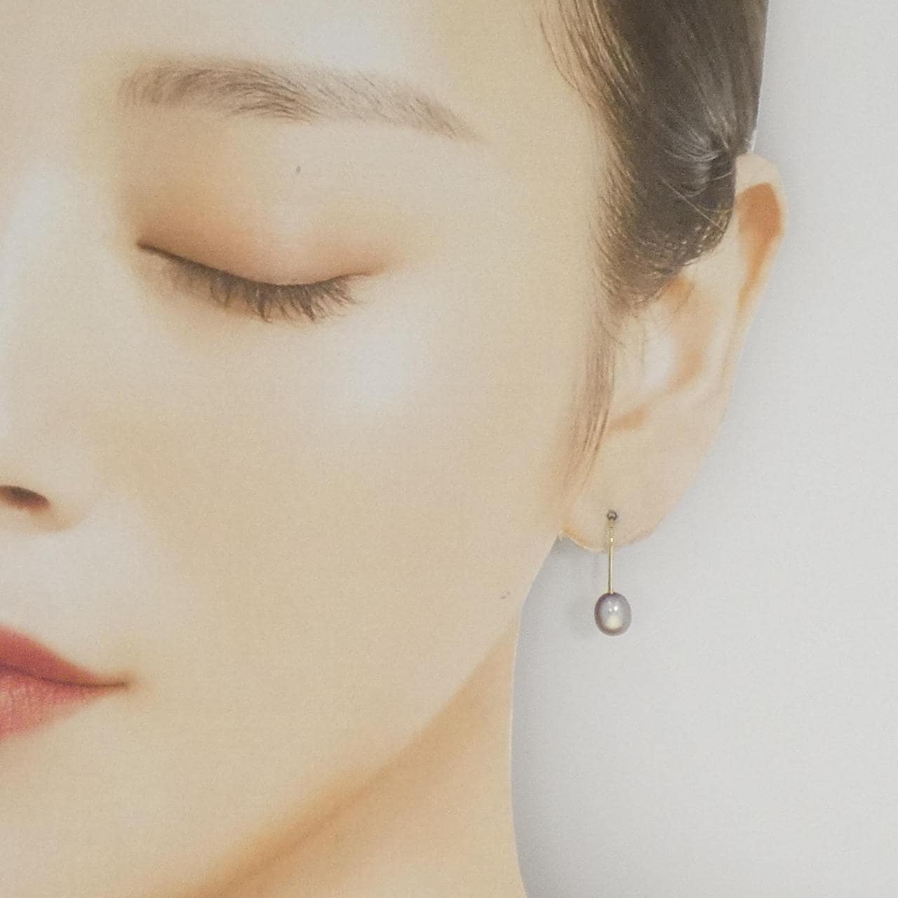 K18YG淡水珍珠耳釘