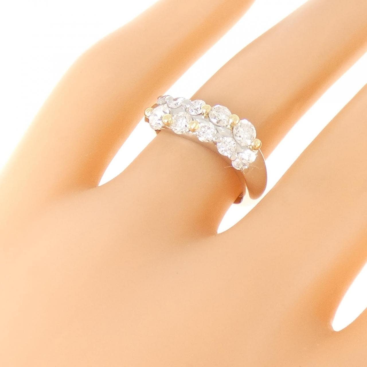 PT900/K18YG ダイヤモンド リング 1.02CT