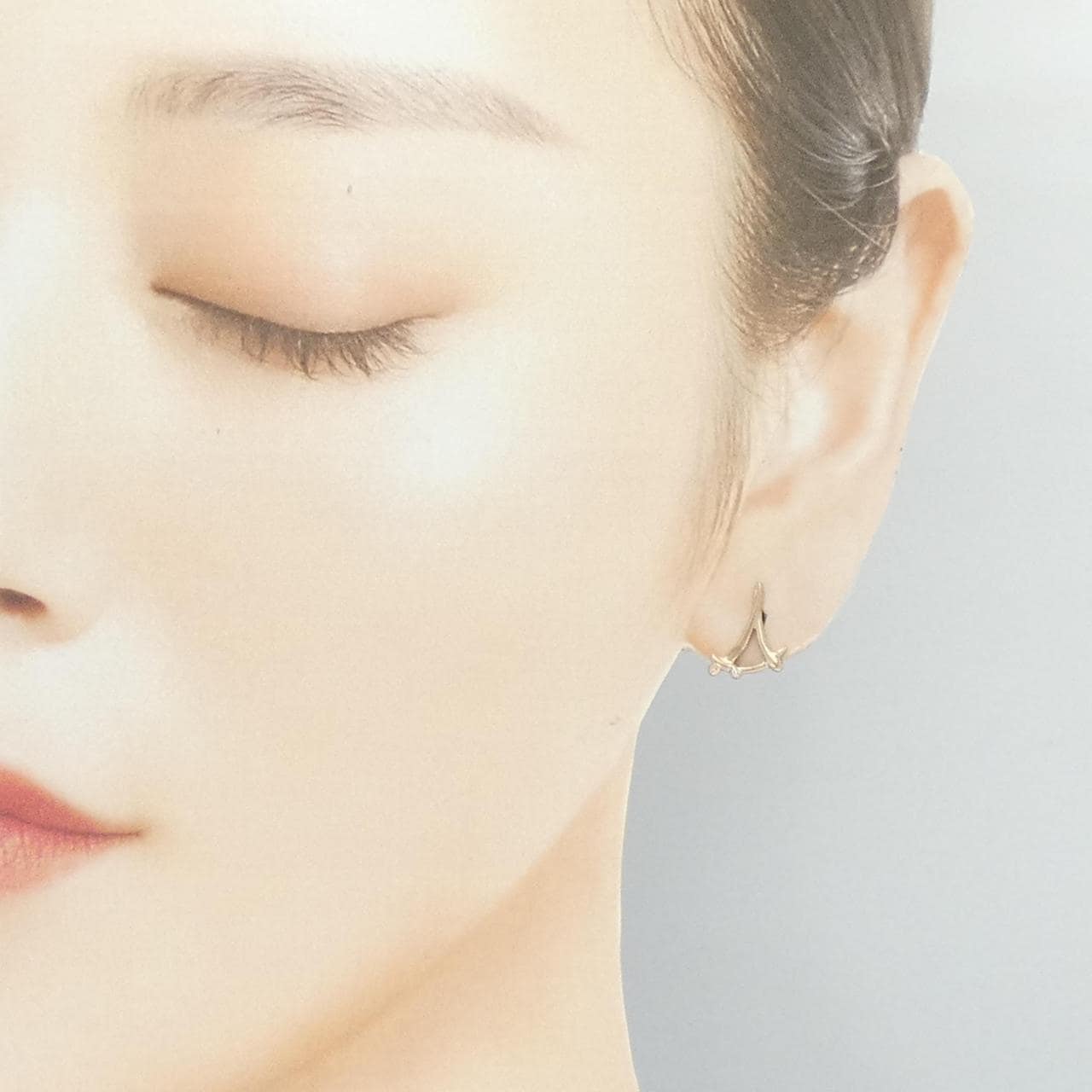 K18PG ダイヤモンド ピアス