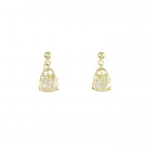 K18YG ダイヤモンド ピアス 0.10CT