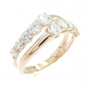 K18PG ダイヤモンド リング 1.029CT