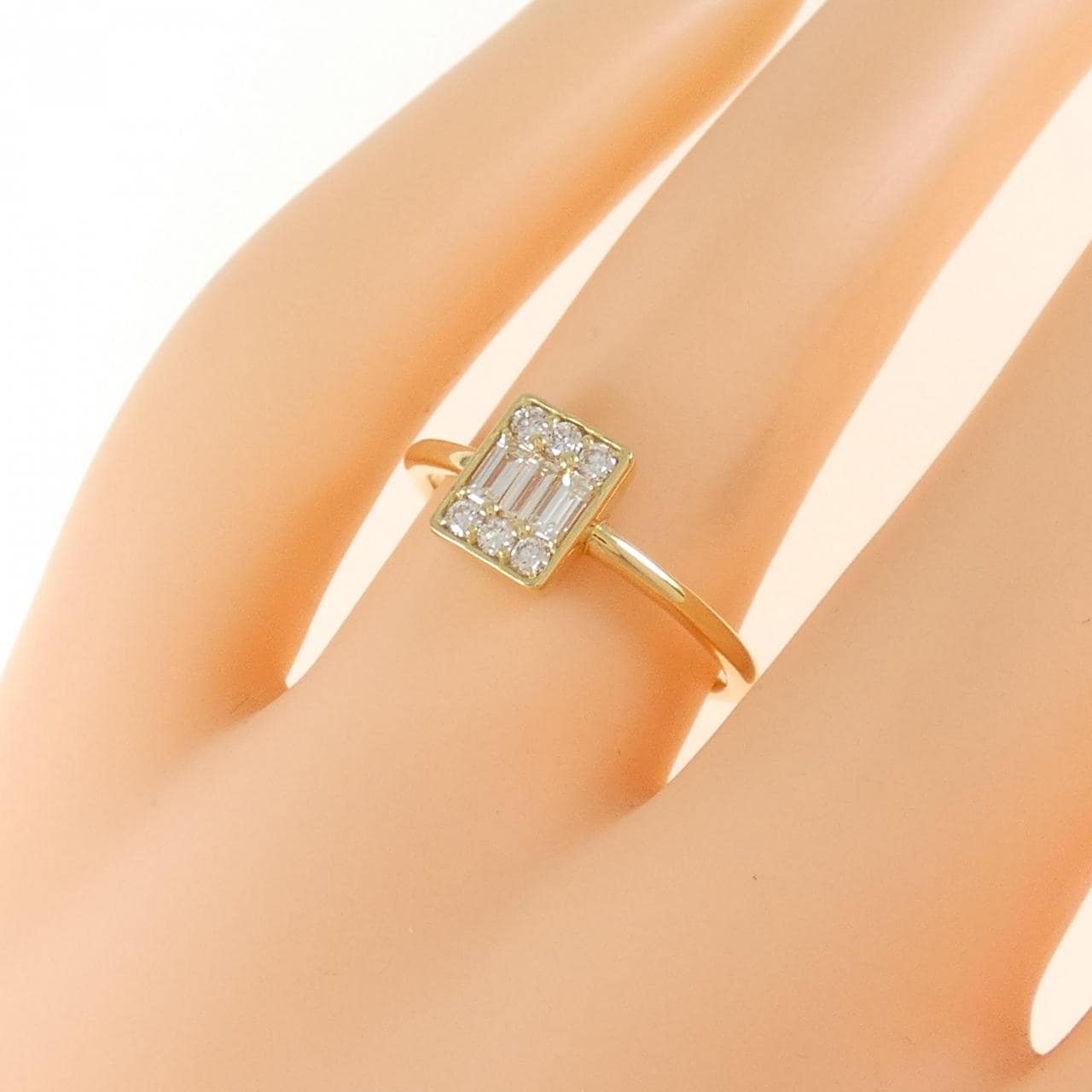 【新品】K18YG ダイヤモンド リング 0.30CT