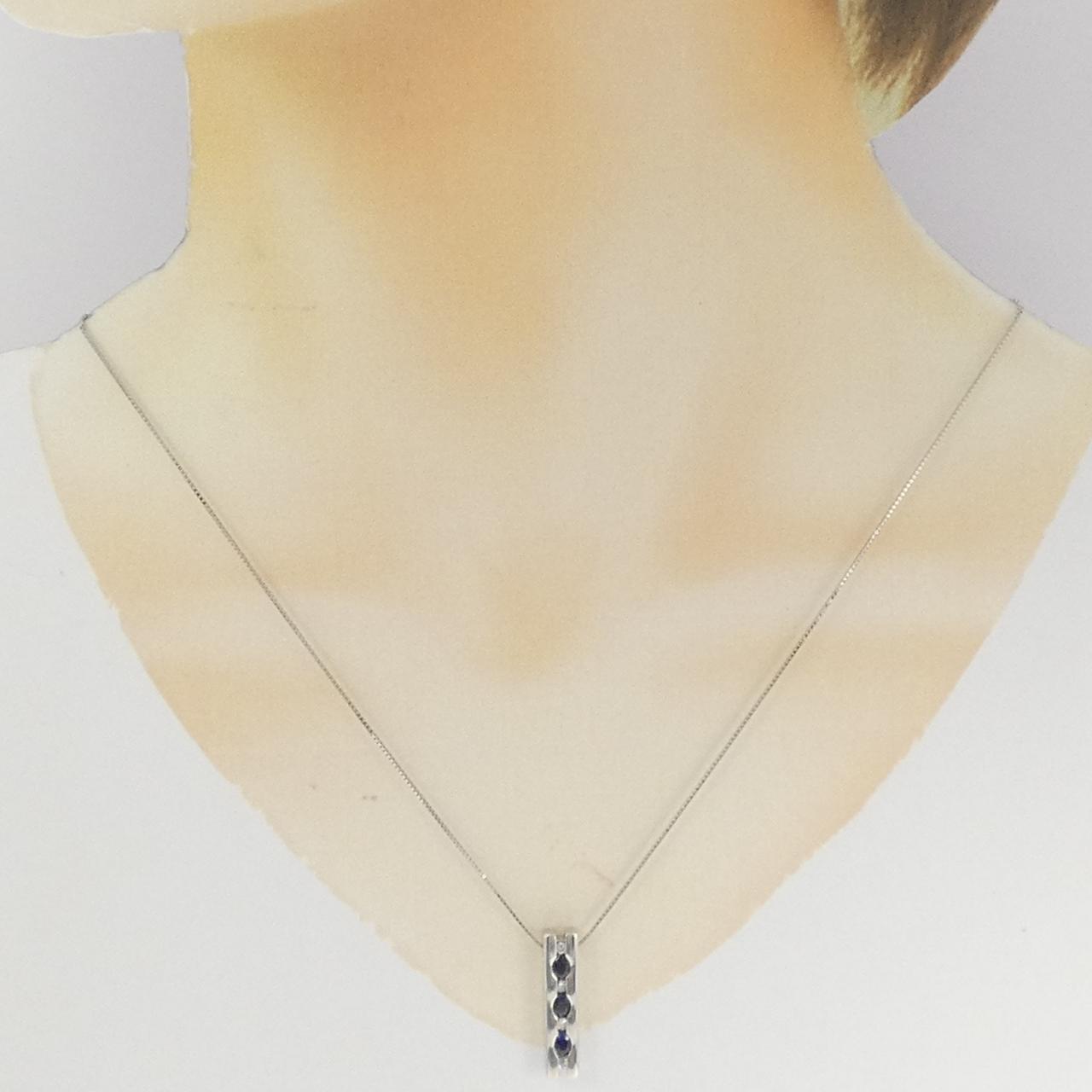 PT900/PT850 サファイヤ ネックレス 0.68CT