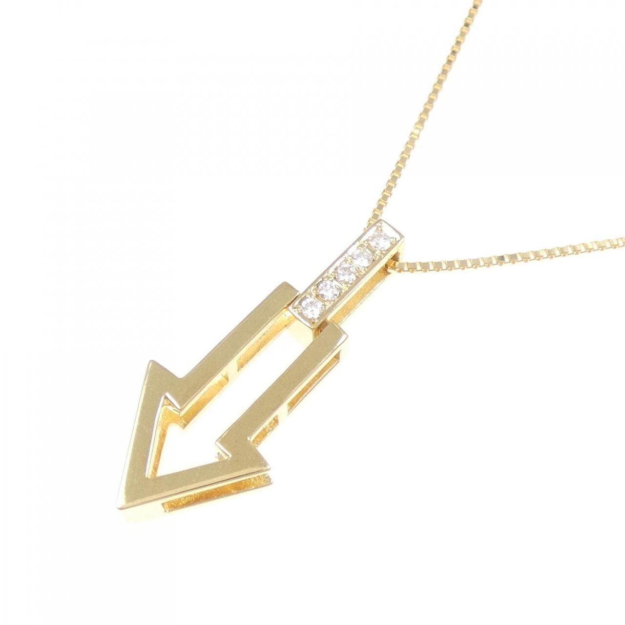 K18YG ダイヤモンド ネックレス 0.05CT