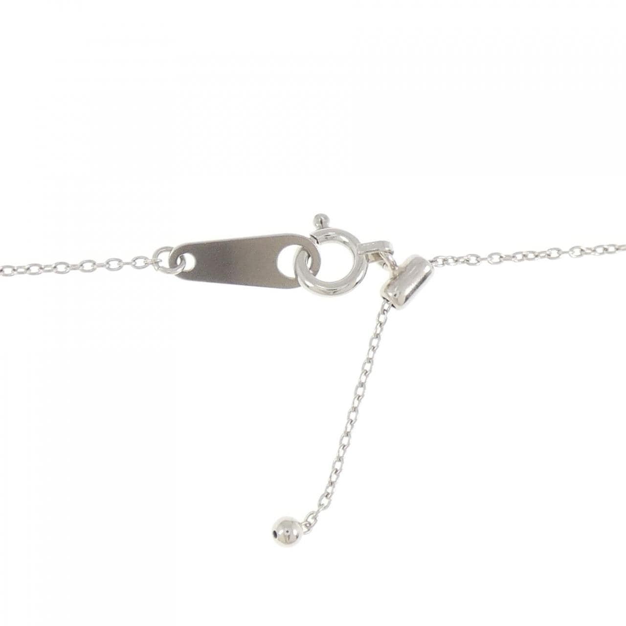 PT999/PT850 ソリティア ダイヤモンド ネックレス 0.7CT