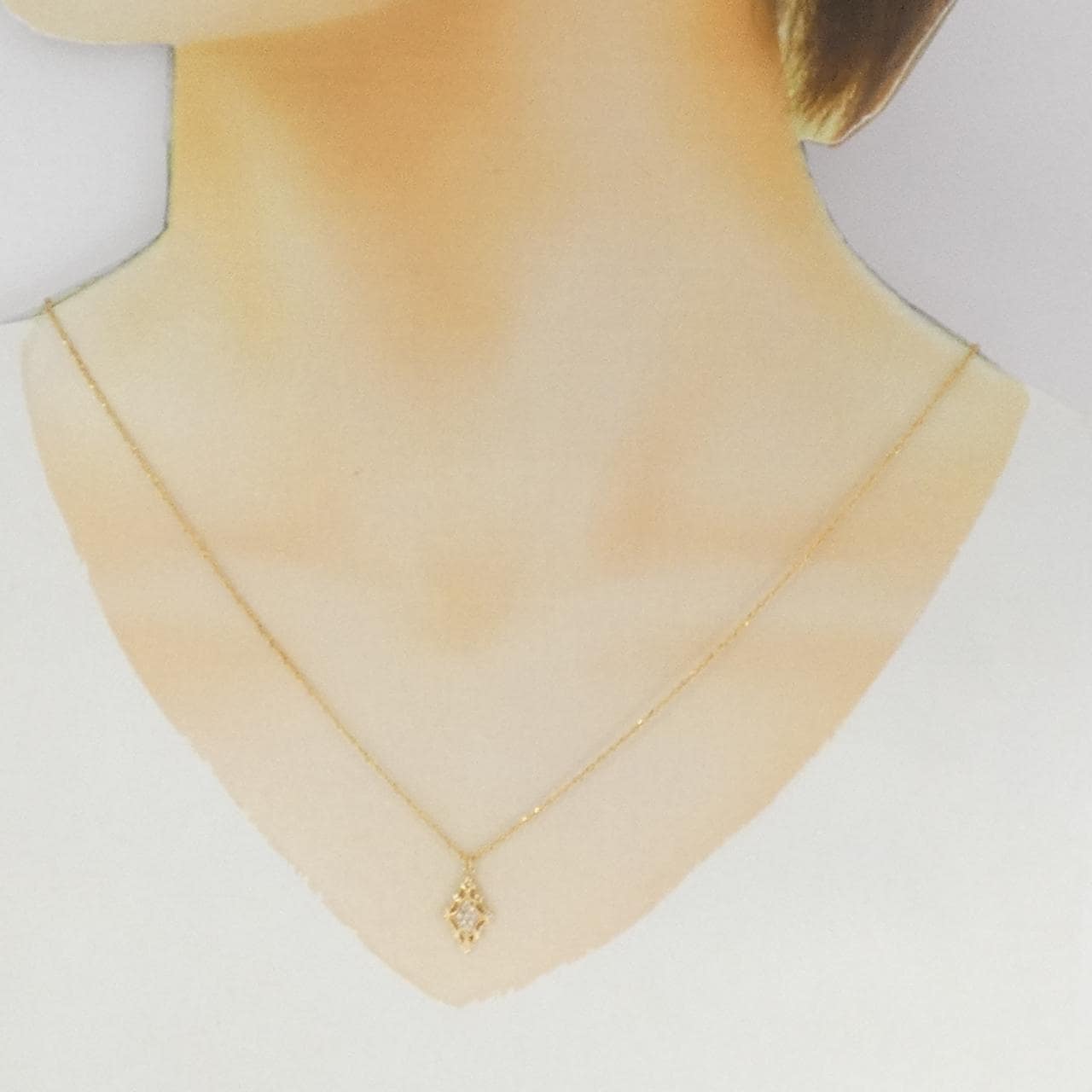 アガット ダイヤモンド ネックレス 0.05CT