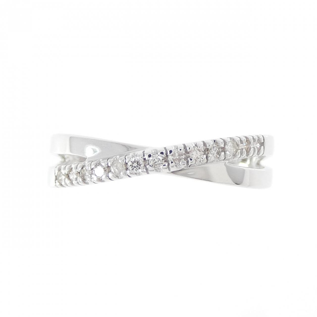 K18WG ダイヤモンド リング 0.13CT
