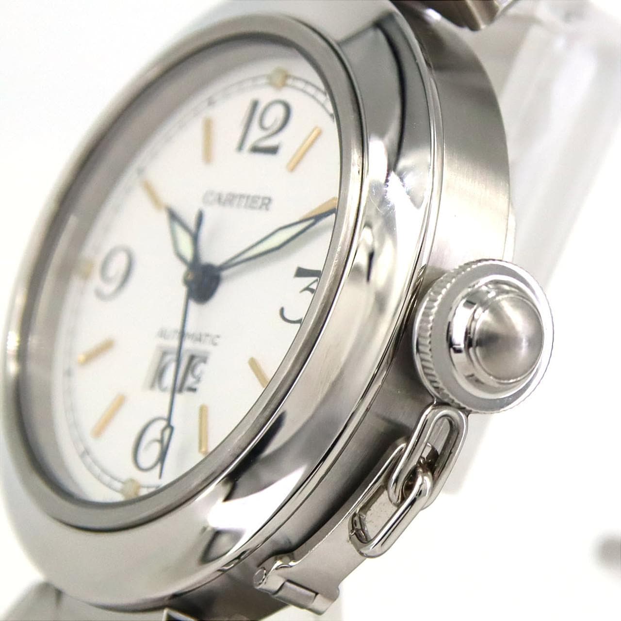 カルティエ パシャC グランデデイト W31044M7 SS 自動巻