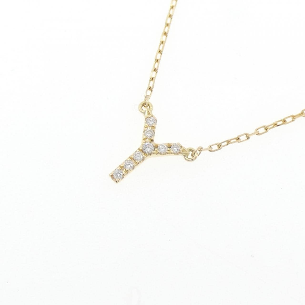 アーカー イニシャル ネックレス 0.03CT