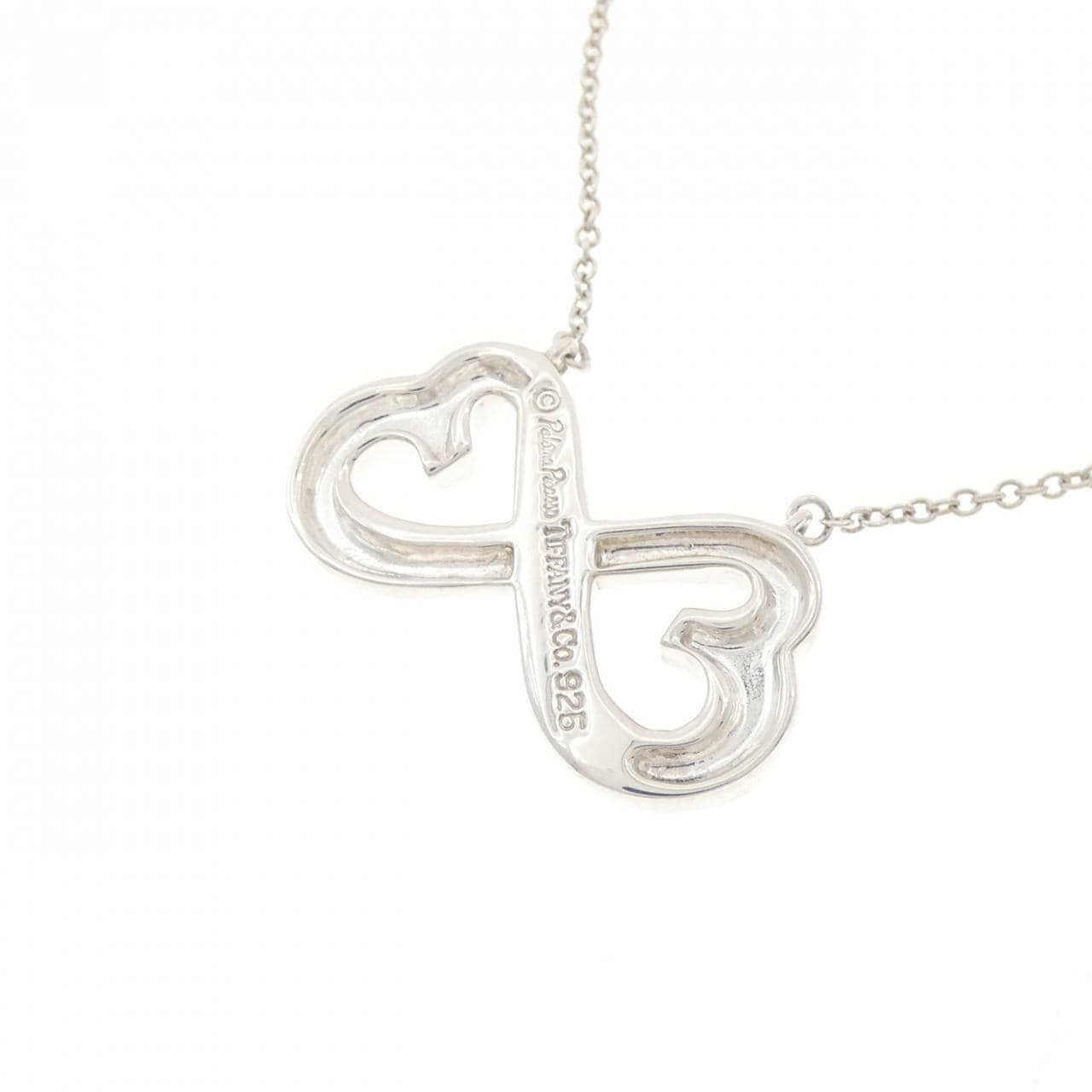 TIFFANY双loving heart项链