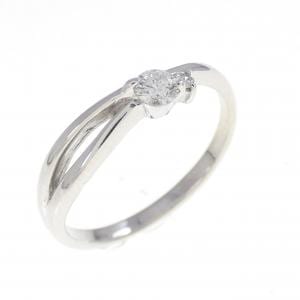 K14WG ダイヤモンド リング 0.12CT