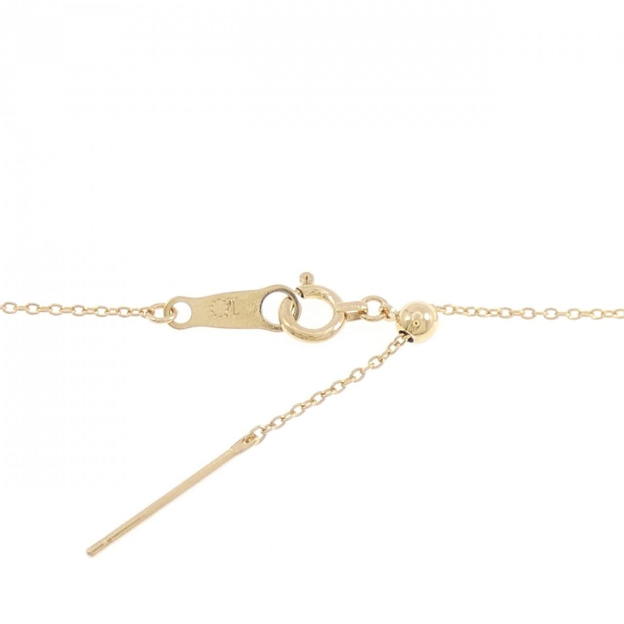 K18YG イニシャルK ダイヤモンド ネックレス 0.05CT