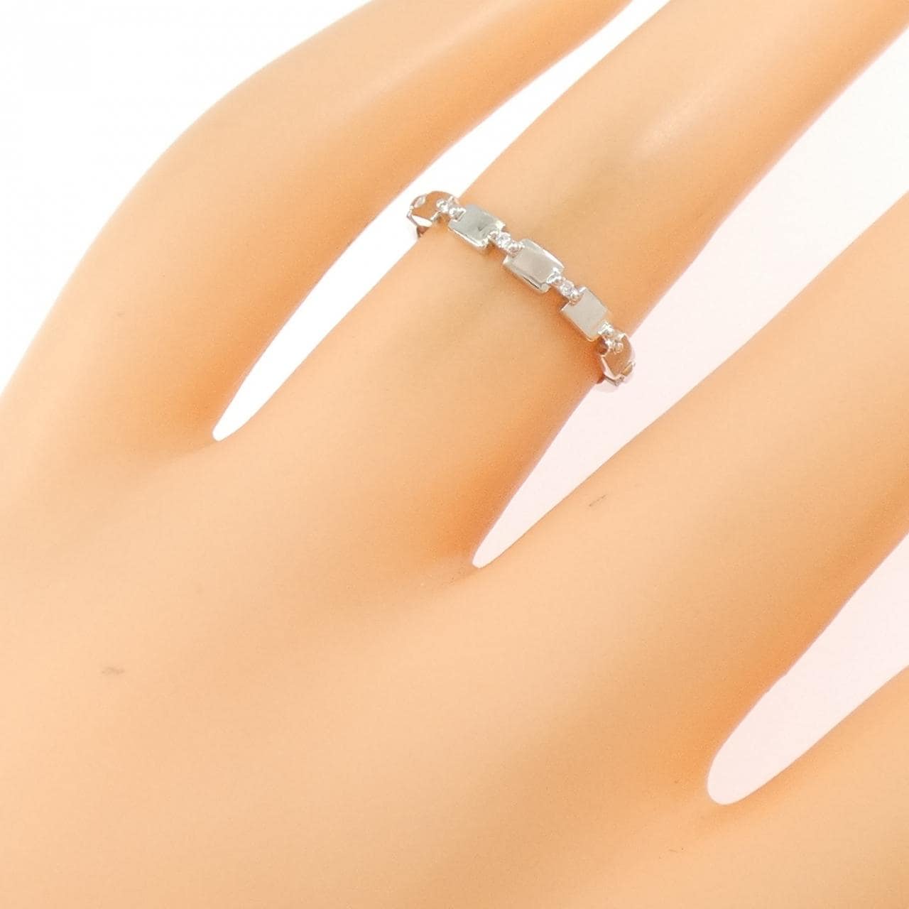 スタージュエリー K10WG リング 0.01CT