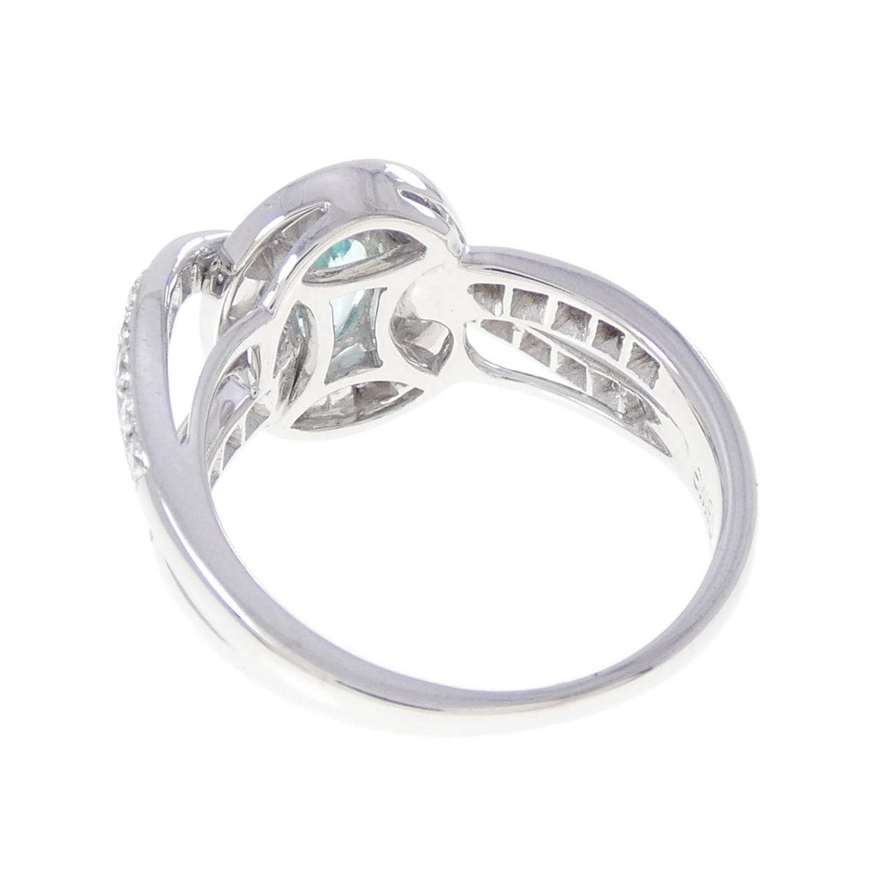 K18WG パライバトルマリン リング 0.47CT