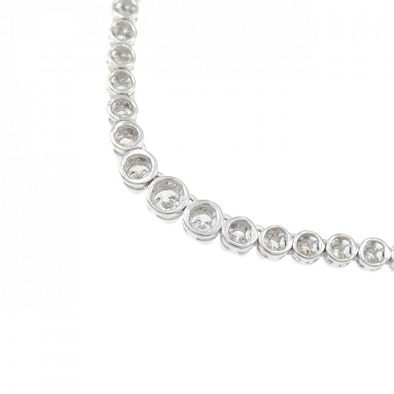 K18WG ダイヤモンド ネックレス 2.00CT