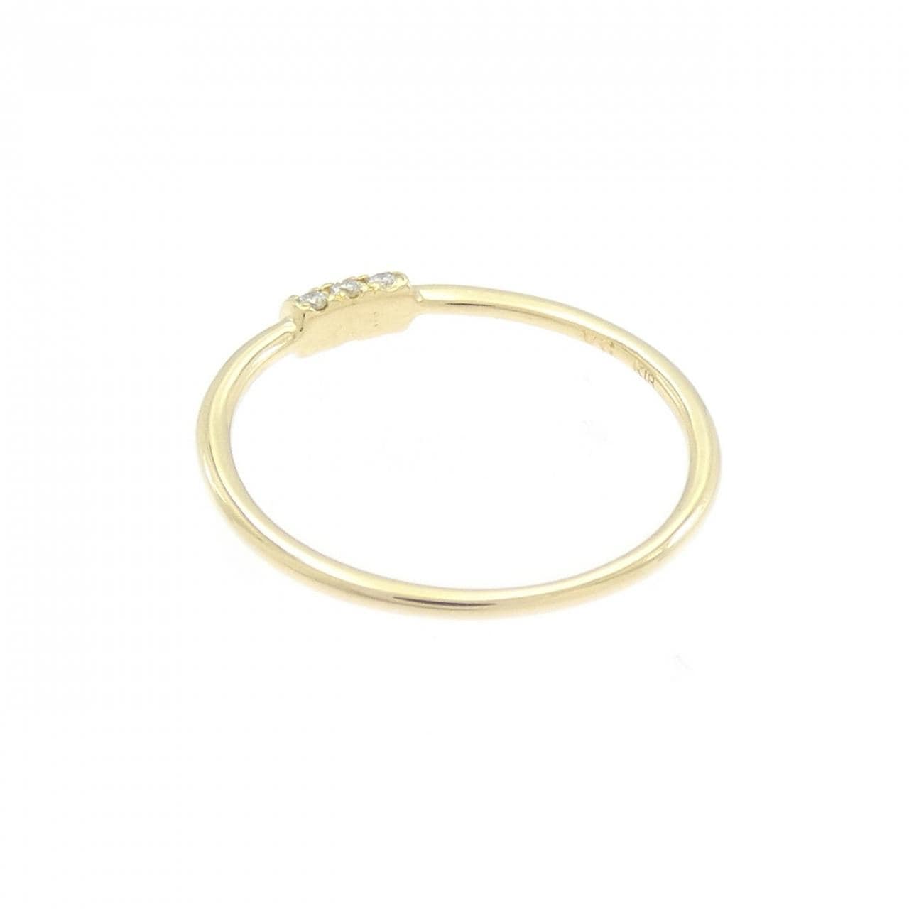 K18YG ダイヤモンド ピンキーリング 0.05CT