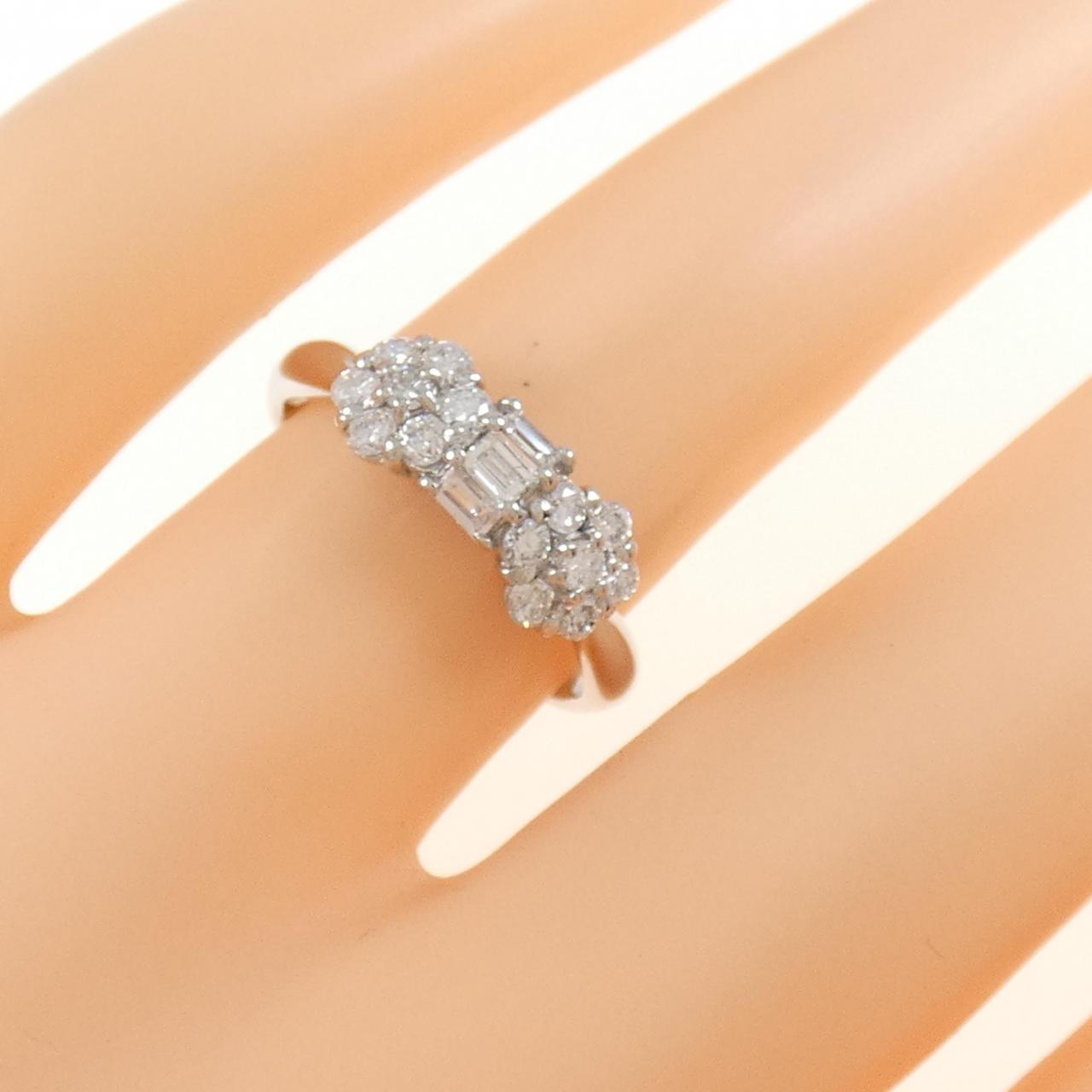 PT花朵鑽石戒指0.47CT