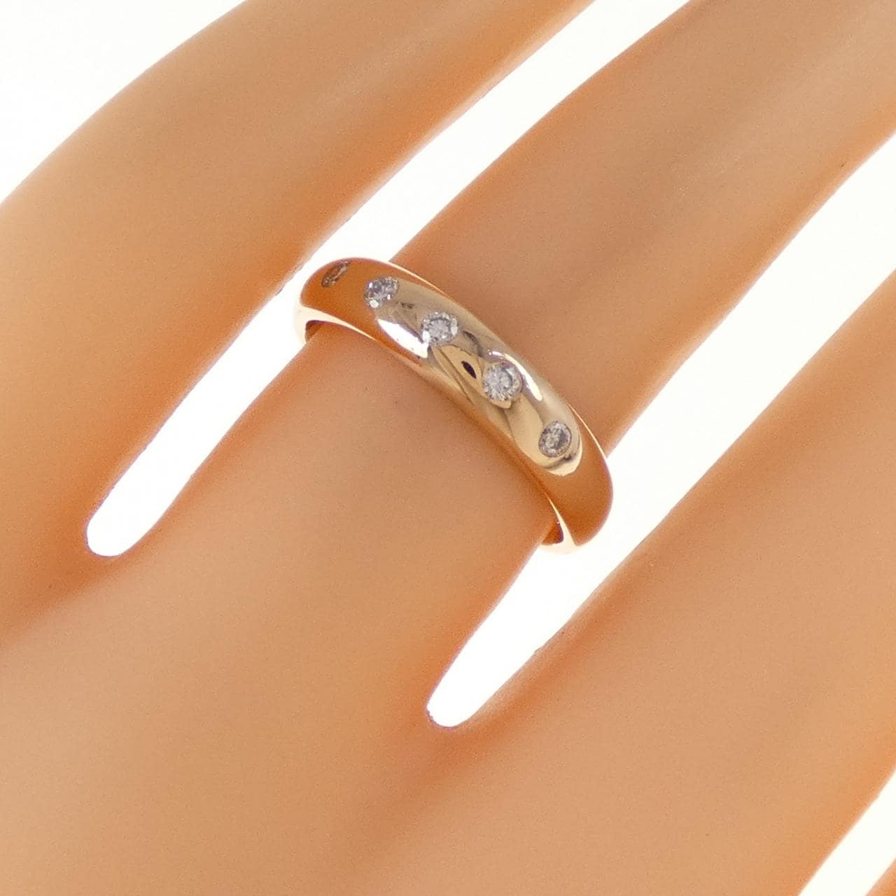 K18PG ダイヤモンド リング 0.10CT
