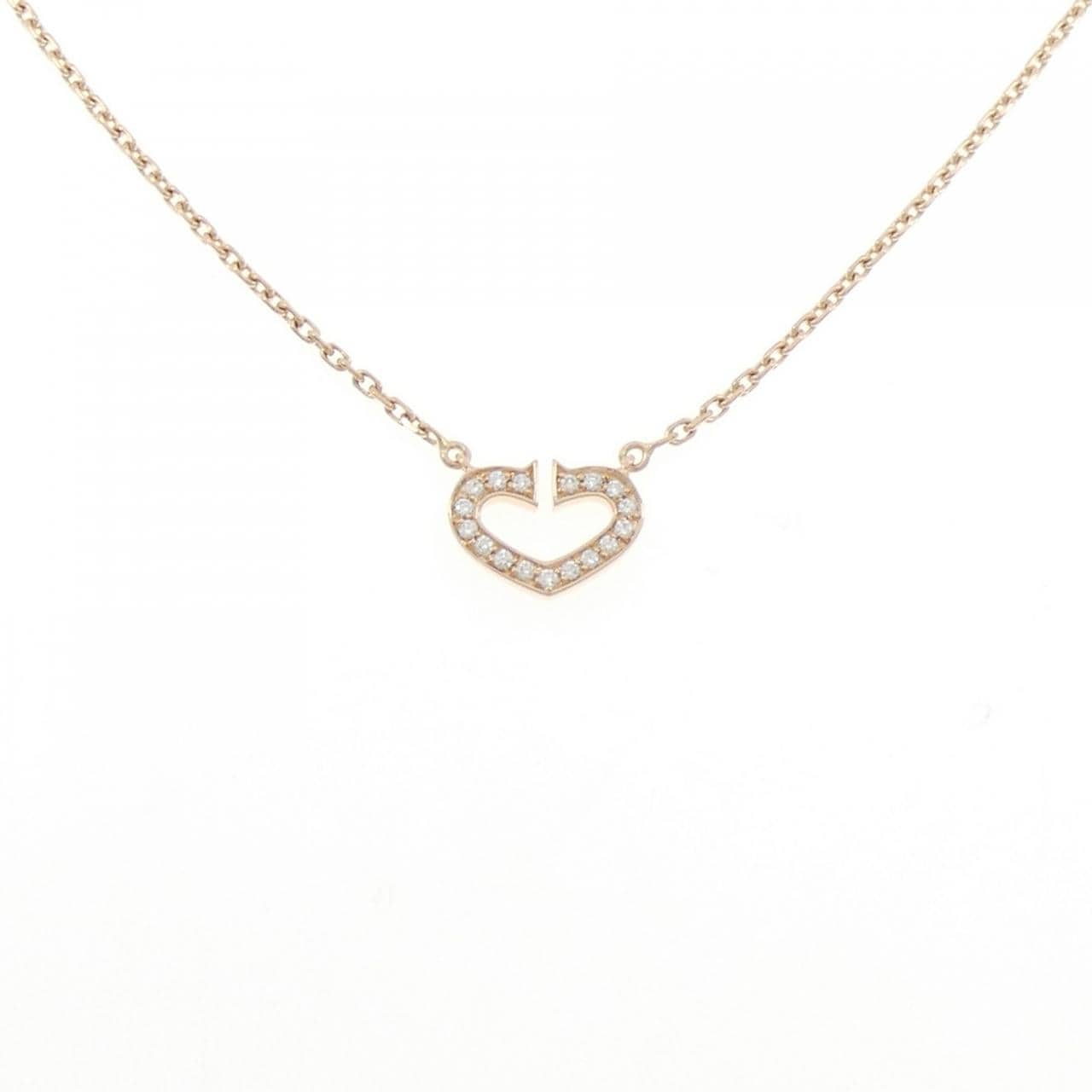 カルティエ Cハート ネックレス