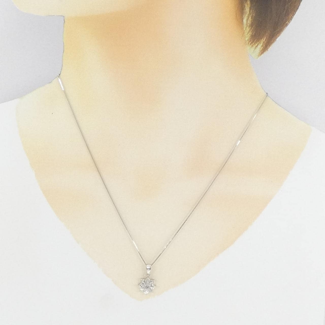 PT900/PT850 Diamond Necklace 0.50CT