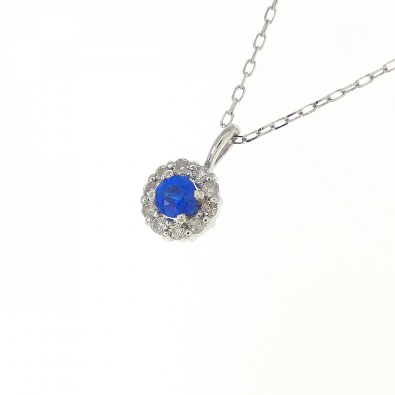 【新品】PT900 アウイナイト ネックレス 0.03CT
